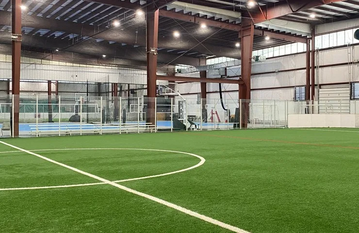 Indoor field space at Fredericksburg Field House